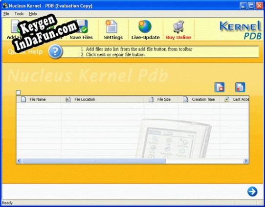 Registration key for the program Kernel Palm PDB - File Repair Software