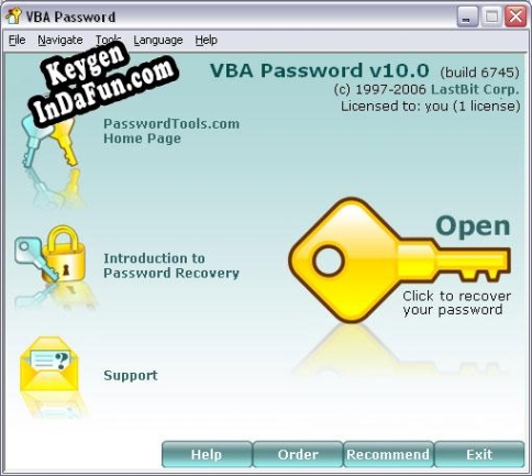 LastBit VBA Password Recovery activation key