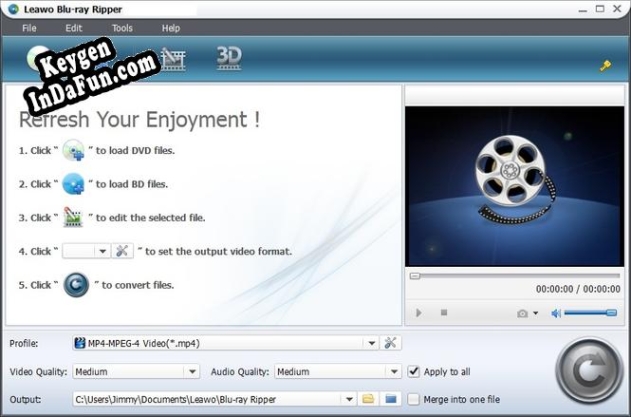 Leawo Blu-ray to MP4 Converter Key generator