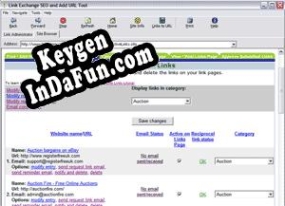 Activation key for Link Exchange SEO and Add URL tool