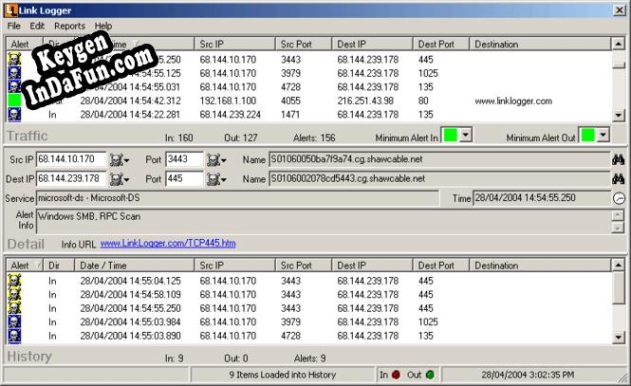 Link Logger - Linksys nonProtocol key generator