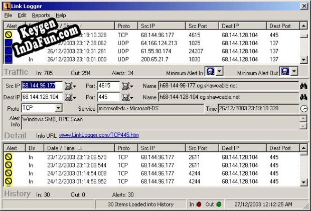 Registration key for the program Link Logger for Linksys WAG200G