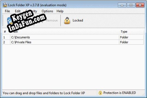 Lock Folder XP key free