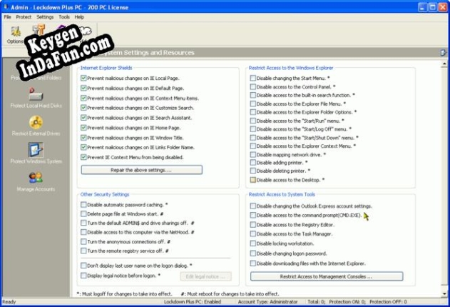 Lockdown Plus PC key generator