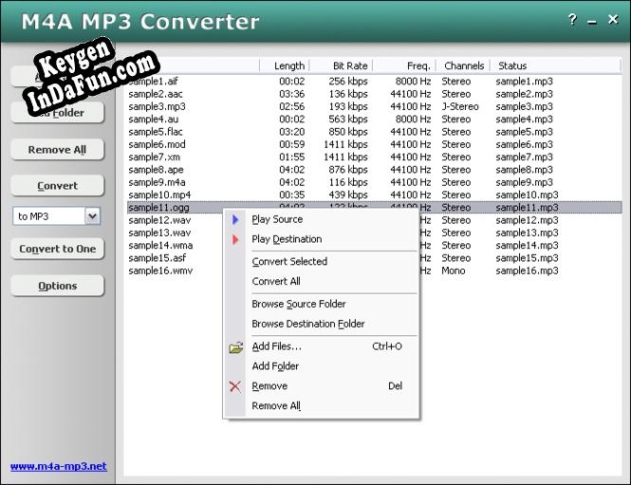 M4A MP3 Converter key generator