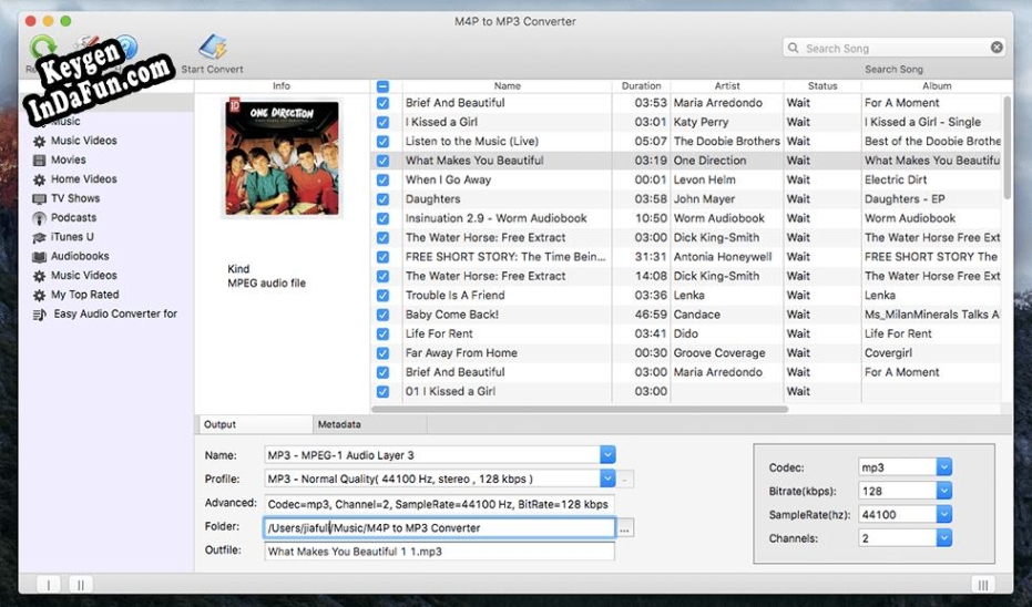 Activation key for M4P to MP3 Converter for Mac