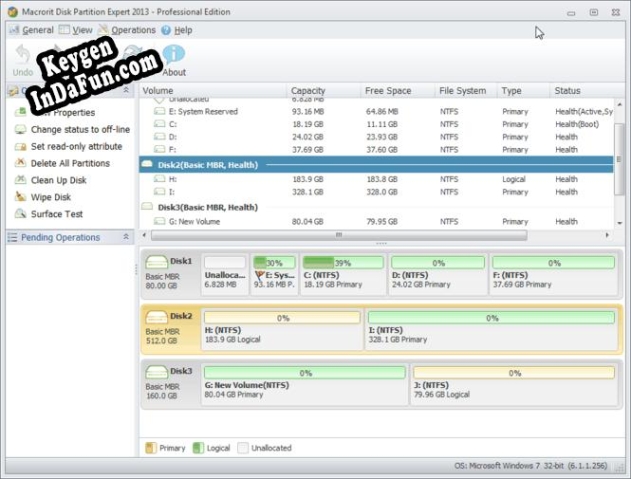 Registration key for the program Macrorit Partition Expert Pro Edition