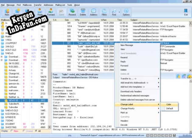 Key generator (keygen) Mail Commander Pro