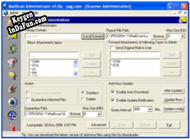 MailScan for CommuniGate Pro Key generator