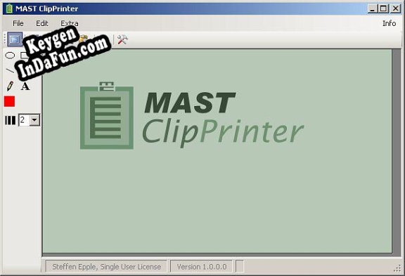 Registration key for the program MAST ClipPrinter