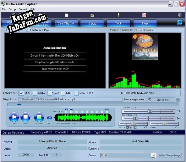 Key generator for Media Audio Capture