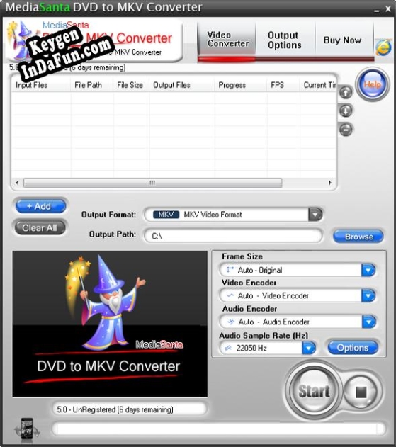 Activation key for MediaSanta DVD to MKV Converter