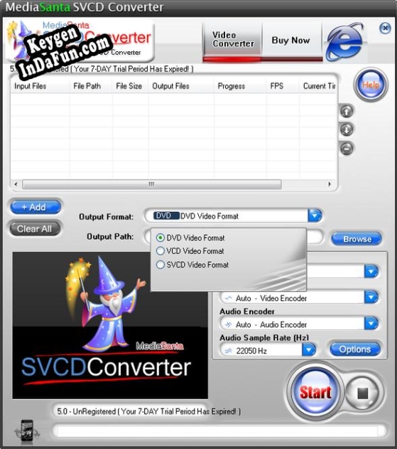 Key generator for MediaSanta SVCD Converter