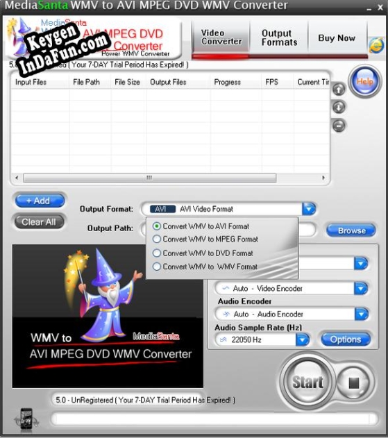 Activation key for MediaSanta WMV to AVI MPEG DVD WMV Converter