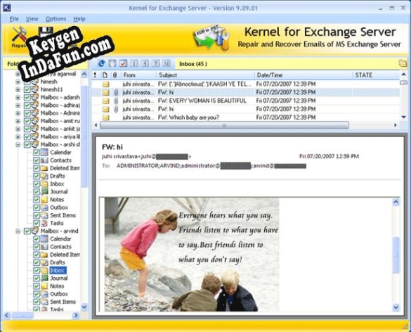 Activation key for Microsoft Exchange Recovery