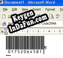 Activation key for Morovia Code 25 Barcode Fontware