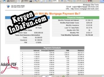Mortgage calculators collection serial number generator