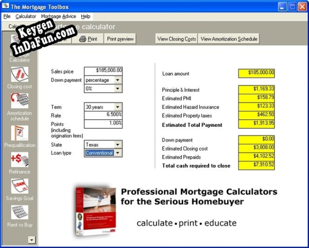 MortgageTools Professional Key generator