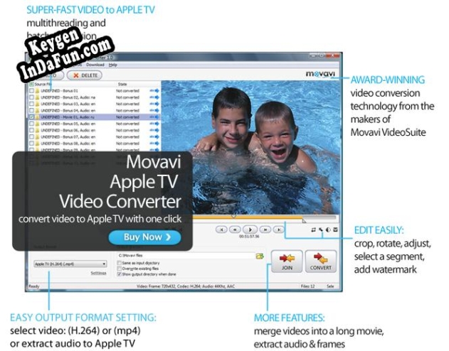 Activation key for Movavi Apple TV Video Converter