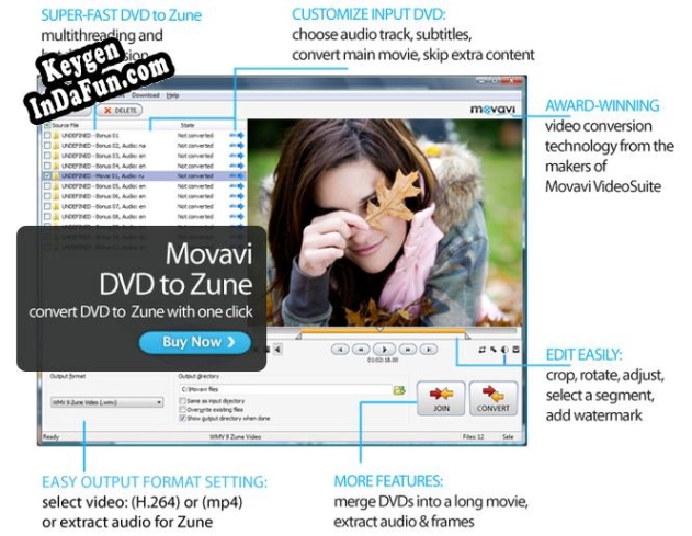 Movavi DVD to Zune activation key