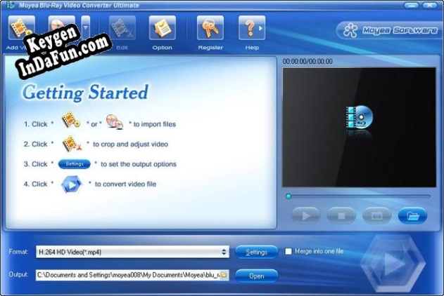 Key generator (keygen) Moyea Blu-Ray Video Converter Ultimate