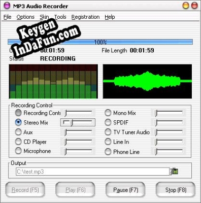 MP3 Audio Recorder Professional key generator