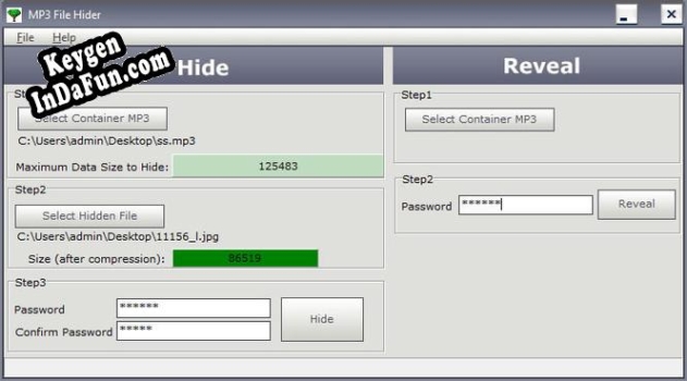 Key for MP3 File Hider