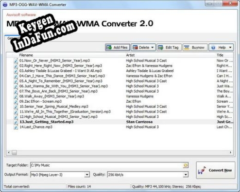 MP3-OGG-WAV-WMA Converter Key generator