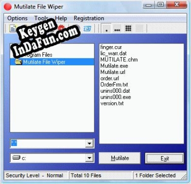 Mutilate File Wiper key free