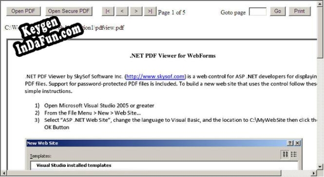 Free key for .NET PDF Viewer for WebForms
