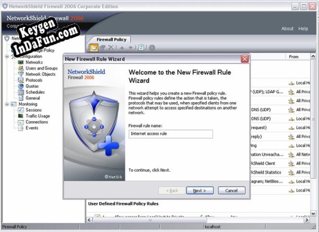 Key generator (keygen) NetworkShield Firewall 2006 addon 10ALs