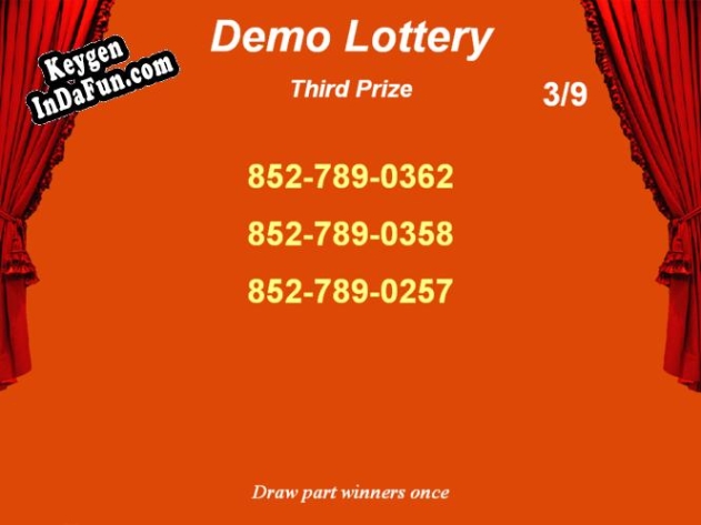 Number Lottery Director key generator