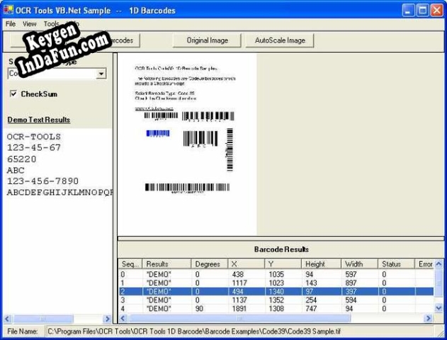 OCR .Net Barcode Components activation key