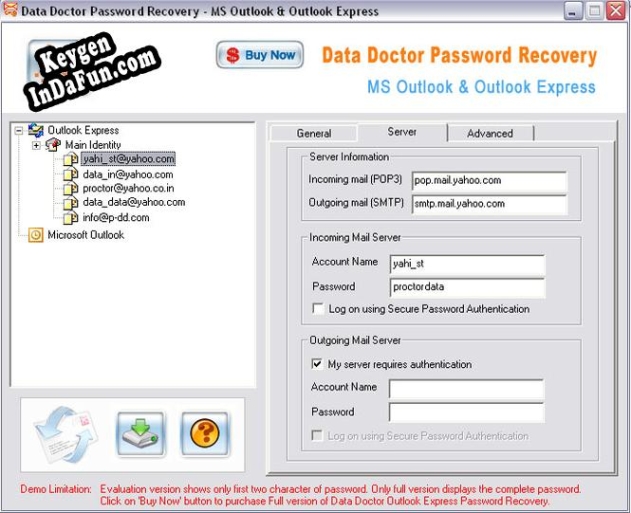 Key generator (keygen) Outlook Express Password Unmask