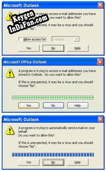 Outlook Security Manager key generator
