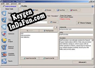 Key generator (keygen) Page Promoter