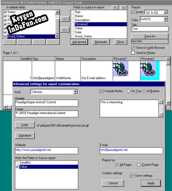 Key generator for Paradigm Hyper ActiveX Control