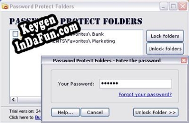 Free key for Password Protect Folders