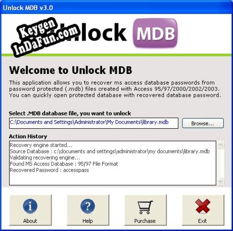 Password Recovery for Access activation key
