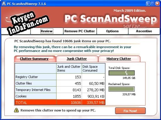 PC Scan and Sweep serial number generator