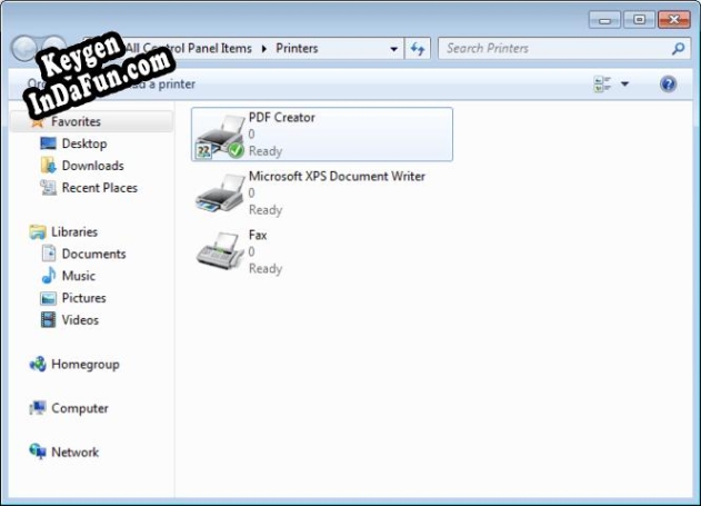 Activation key for PDF Creator for Windows 7