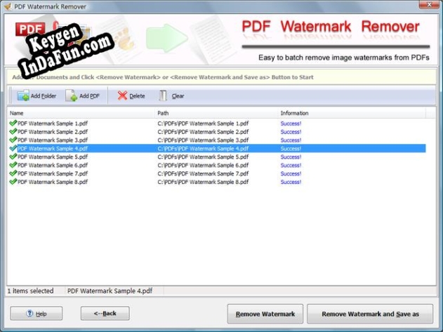 Key generator for PDF Watermark Remover