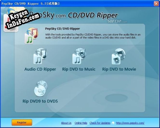 Pepsky CD/DVD Ripper key free