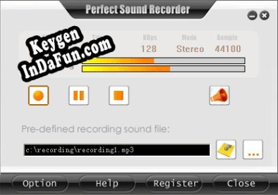 Activation key for Perfect Sound Recorder