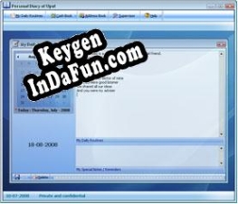 Key generator for Personal Diary Software