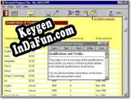 Activation key for Personal Progress File - Standard Edition