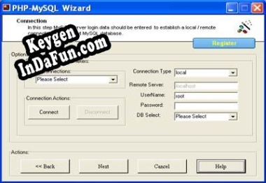 Key for PHP MySQL Wizard