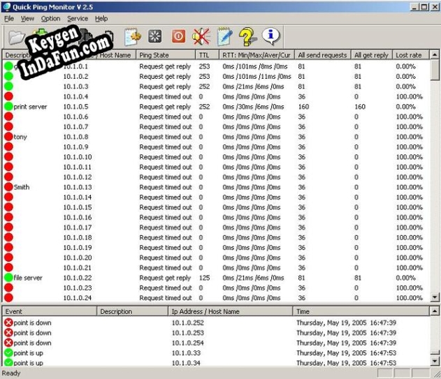 Activation key for Ping Monitor Tool : SuperPinger