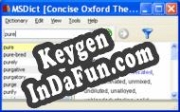 Key generator (keygen) Pocket Oxford English and Thesaurus Win