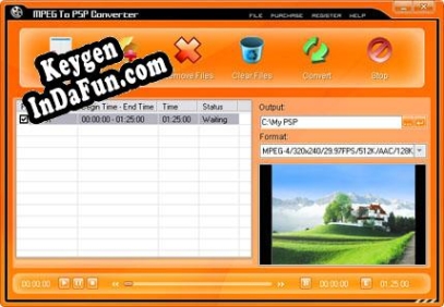 Pop MPEG To PSP Converter Key generator